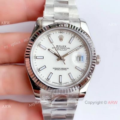 Noob Factory Copy Rolex Datejust II White Face Oyster Watch 3235 V3 Version
